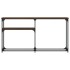 Mesa consola madera de ingeniería marrón roble 145x22,5x75