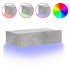 Mueble de TV con luces LED gris hormigón 60x35x15,5