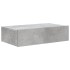 Mueble de TV con luces LED gris hormigón 60x35x15,5