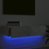 Mueble de TV con luces LED gris hormigón 60x35x15,5