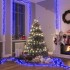 Tira de luces de racimo con 2000 LED PVC azul 17