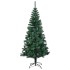 Árbol de Navidad artificial puntas iridiscentes PVC verde