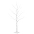 Abedul artificial blanco con 48 LED blanco cálido 120