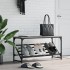 Mueble zapatero madera de ingeniería gris Sonoma 90x30x45
