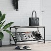 Mueble zapatero madera de ingeniería gris Sonoma 90x30x45 cm