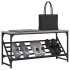 Mueble zapatero madera de ingeniería gris Sonoma 90x30x45