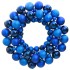 Corona de Navidad poliestireno azul 45