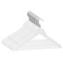 Juego de perchas ropa 20 uds antideslizantes madera dura