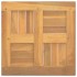 Tablero de mesa cuadrado madera maciza de teca 40x40x2,5
