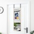 Espejo de puerta cristal y aluminio negro 30x80