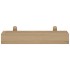 Estantes de pared 2 unidades madera maciza de teca 40x15x4