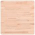 Tablero de mesa cuadrado de madera maciza de haya 50x50x1,5