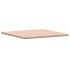 Tablero de mesa cuadrado de madera maciza de haya 50x50x1,5