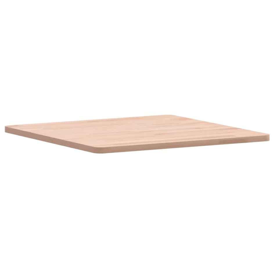 Tablero de mesa cuadrado de madera maciza de haya 50x50x1,5