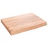 Estante pared madera roble tratada marrón claro 40x30x(2-4)