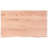 Estante pared madera roble tratada marrón claro 100x60x(2-4)