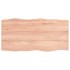 Tablero mesa madera tratada borde natural marrón 80x40x(2-6)