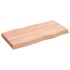 Tablero mesa madera tratada borde natural marrón 80x40x(2-6)