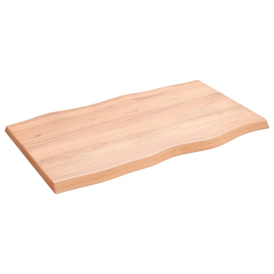 Tablero mesa madera tratada borde natural marrón