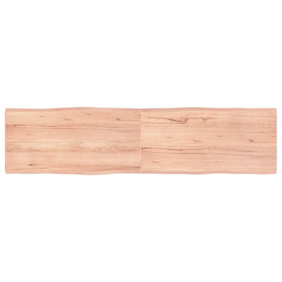 Tablero mesa madera tratada borde natural marrón