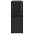 Librería de madera contrachapada negro 60x24x63