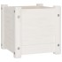 Jardineras 2 uds madera maciza de pino blanco 31x31x31