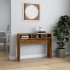 Mesa consola madera contrachapada roble ahumado 105x30x80