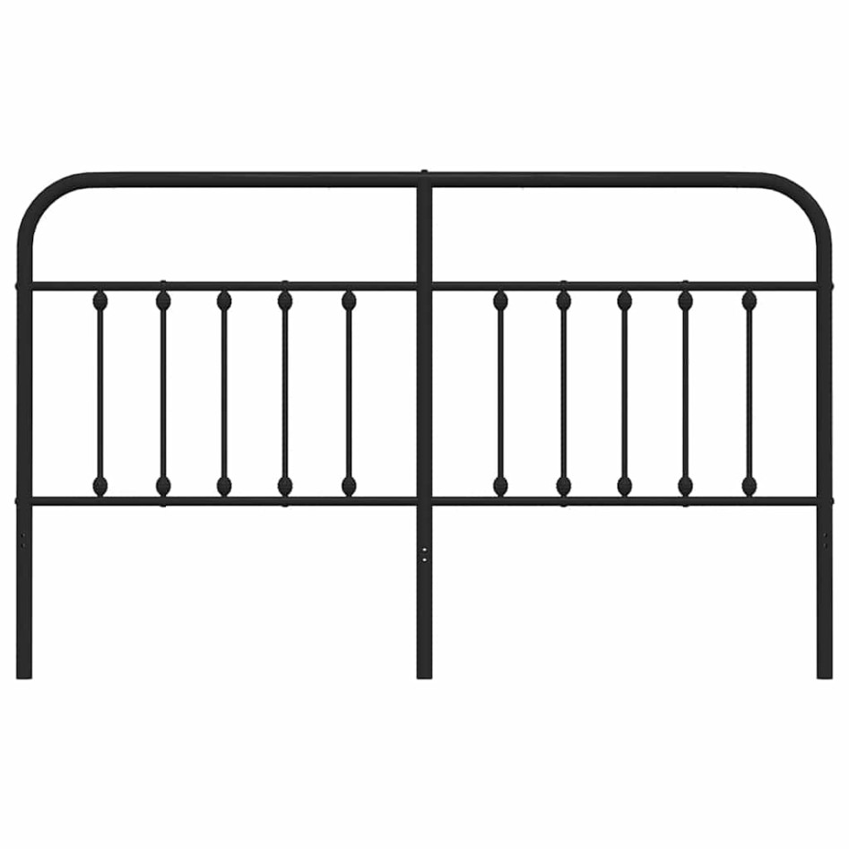 Cabecero de metal negro 180