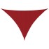 Toldo de vela triangular tela Oxford rojo 4x5x5