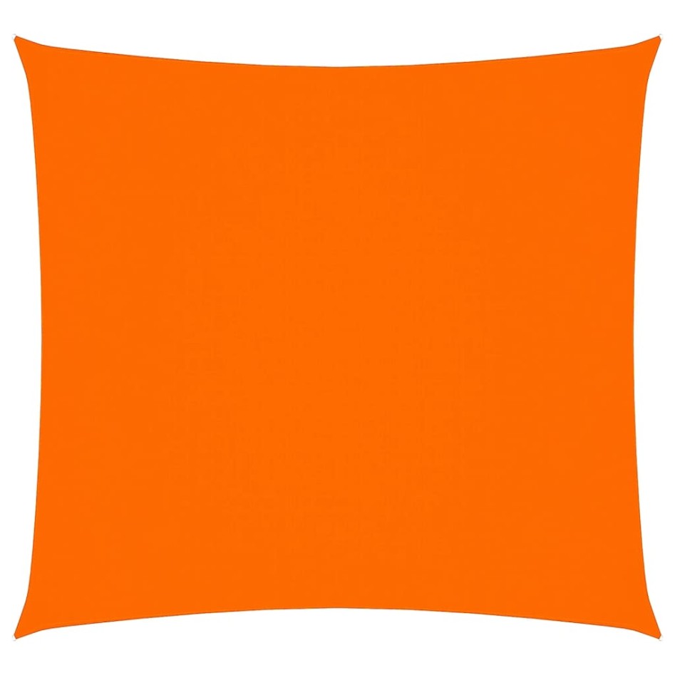 Toldo de vela cuadrado tela Oxford naranja 3,6x3,6