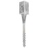 Picas de tierra 2 uds acero galvanizado plateado 8x8x57