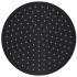 Cabezal de ducha efecto lluvia acero inox redondo negro 30
