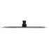 Cabezal de ducha efecto lluvia acero inox redondo negro 30