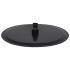 Cabezal de ducha efecto lluvia acero inox redondo negro 30