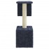 Rascador para gatos con postes de sisal gris oscuro 60