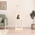 Rascador para gatos con postes de sisal color crema 149