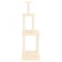 Rascador para gatos con postes de sisal color crema 149