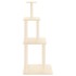 Rascador para gatos con postes de sisal color crema 149