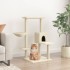 Rascador para gatos con postes de sisal color crema 95