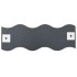 vidaXl Espejos de pared vidrio ondulado 60x18,5 cm 4