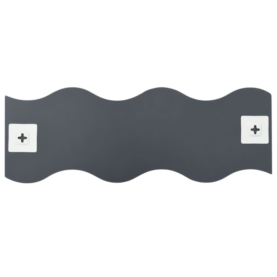 vidaXl Espejos de pared vidrio ondulado 60x18,5 cm 4