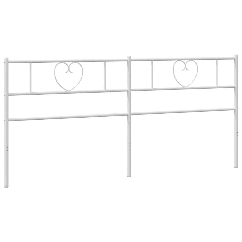 Cabecero de metal blanco 193