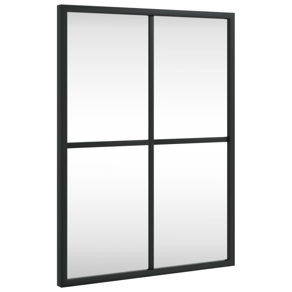 Espejo de pared rectangular de hierro negro 30x40