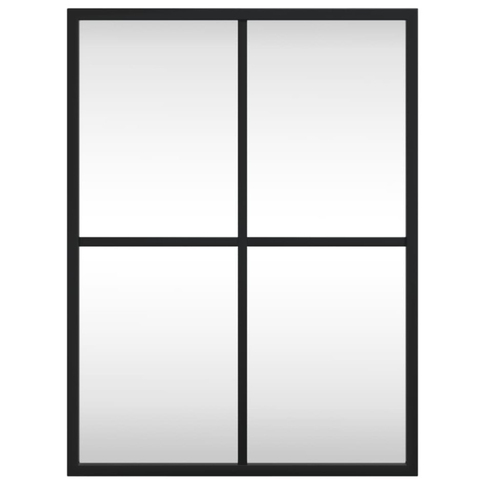Espejo de pared rectangular de hierro negro 30x40