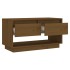 Mueble de TV madera maciza de pino marrón miel 74x34x40