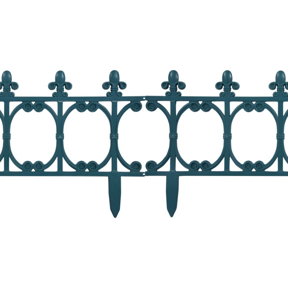 Bordes de jardín 16 unidades PP verde 10