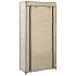Mueble zapatero con funda de tela color crema 58x28x106