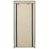 Mueble zapatero con funda de tela color crema 58x28x106