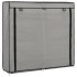 Mueble zapatero con funda de tela gris 115x28x110
