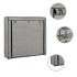 Mueble zapatero con funda de tela gris 115x28x110